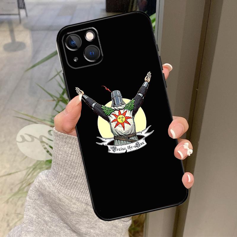 Praise the Sun Dark Souls Case For iPhone 13 11 14 12 15 16 Pro Max Plus XR X XS Max 12 13 Mini Soft Cover