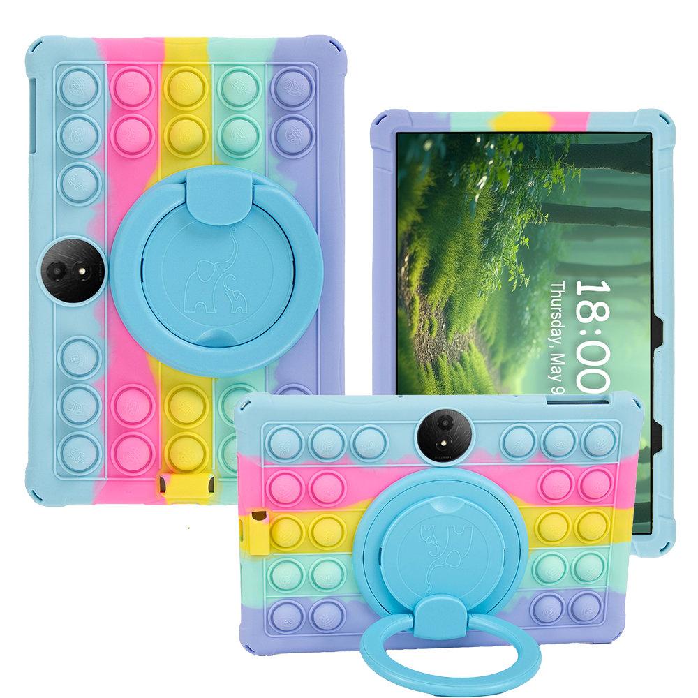 Case For TCL Tab 11 Gen 2 11" 9465X Tab 11FE Rotating Soft Silicone Tablet PC Cover Kids Safe Funda