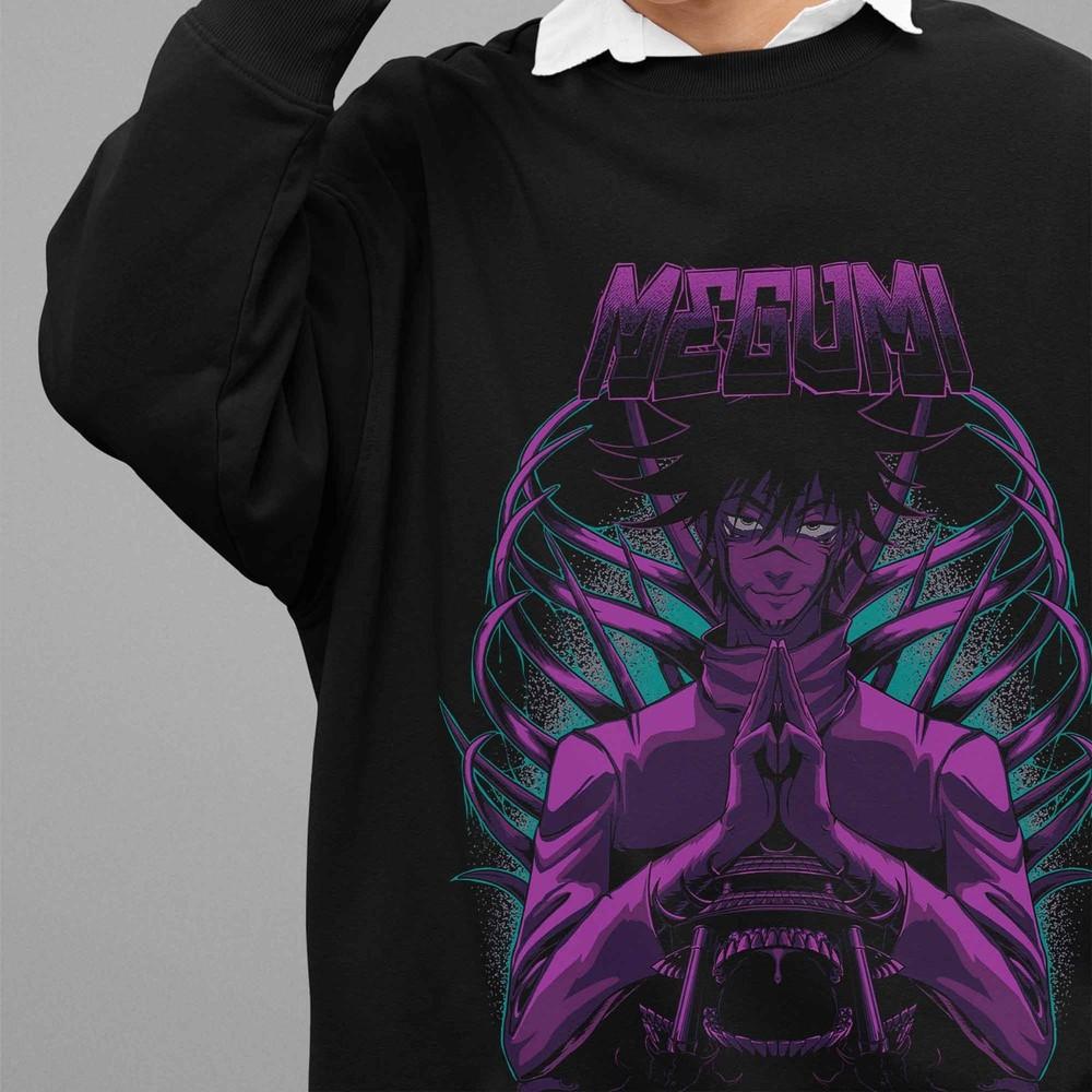 

Jujutsu Kaisen Sweatshirt Sukuna Megumi Sweater JJK Anime Pullover Gojo Satoru 4XL