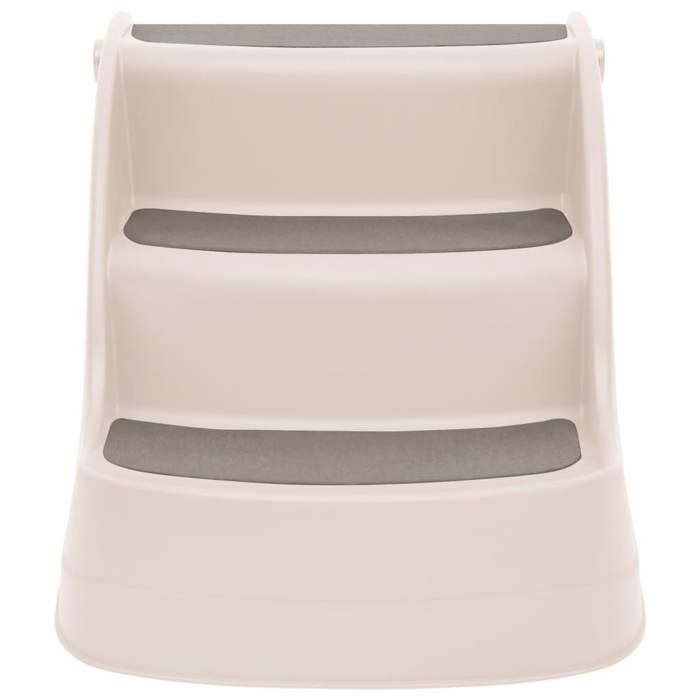 VidaXL Escalier Pliable 3 Marches pour Chien Crème 38x50x38 cm Échelle Voiture 152233