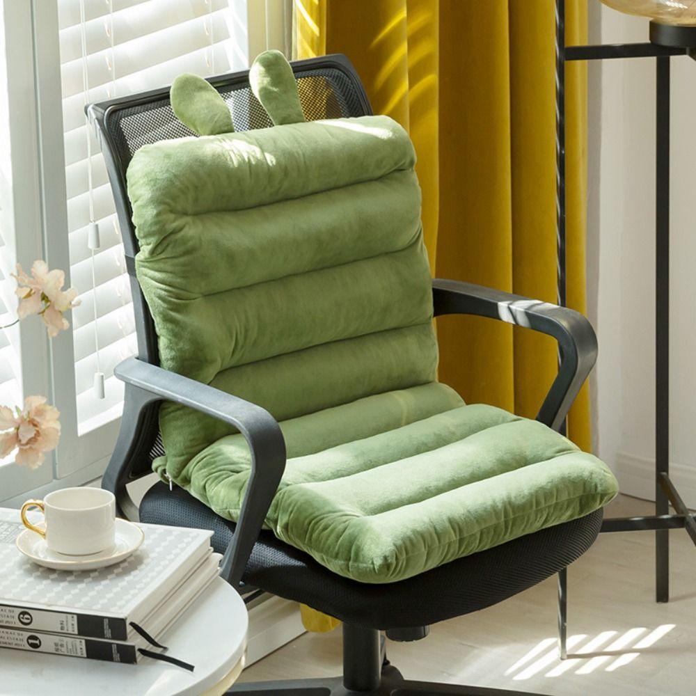 New Soft Desk Chair Cushion Winter Warm Velvet Seat Cushion Removable Thickened Chair Pad Office Computer Chairs