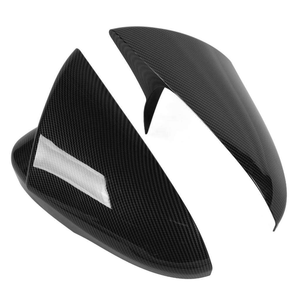 1 Pair Left Right Rearview Mirror Cover Trim Side Door Mirror Guard Replacement for Ford Mondeo 13‑20
