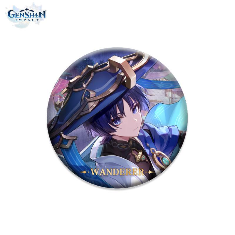 Authorized By MiHoYo 58mm Genshin Impact Theme Serie Character Badges