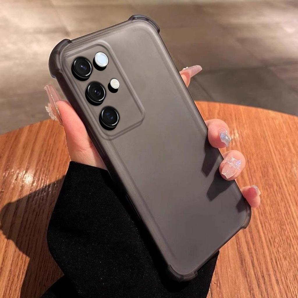 Capa para realme C100 5G, C85 Pro, C85 5G, 15x 5G Capa Translúcida Fosca Mate Airbag nos 4 Cantos Capa Protetora à Prova de Choque