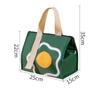 Borsa da Picnic in Tela con Motivo Orsetto Cartoon, Borsa Termica Tote per Pranzo, Contenitore per Alimenti