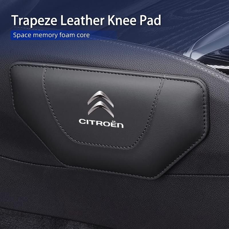 Car Leather Knee Pad Interior Pillow Comfortable Car Accessories For Citroen C4 C3 C5 Berlingo Celysee Cactus Picasso Aircross