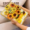 Non-Toxic Sunflower Brick Art Frame Kit Bouquet Diy Toys New Decoration 3D Picture Building Blocks Flowers Diy Children Friend Christmas Gifts