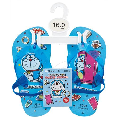 Skater Kids Beach Sandals 16cm Doraemon Sticker Sanrio Sdbe16-a