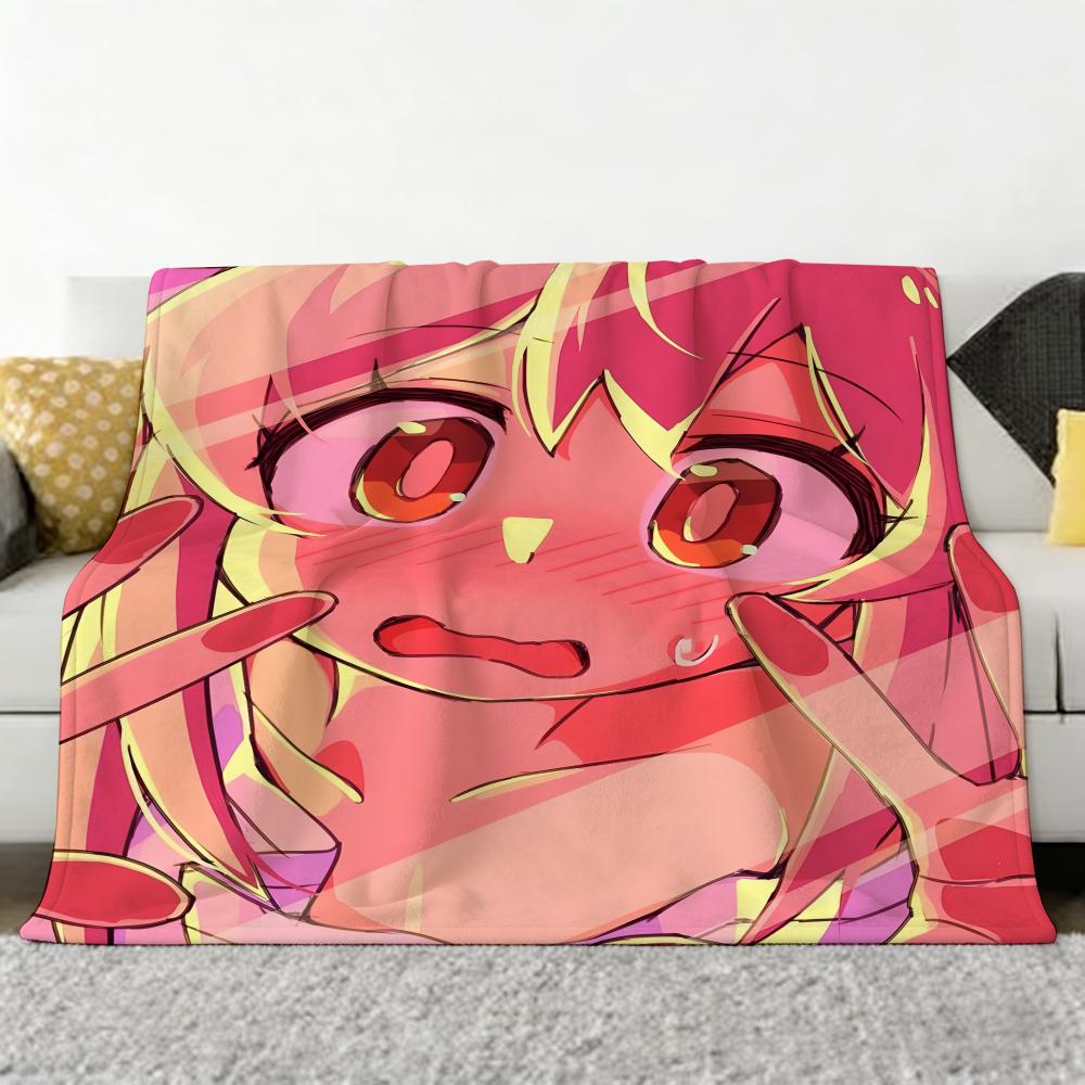Anime O-Onimai Throw Soft Cozy Flannel Throw Blanket for Sofa Bedroom and More