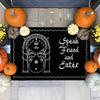 "Halloween Themed Lord of The Rings Doormat with 'Speak Friend and Enter' Quote - Soft Non-Slip Rug for Home & RV Patio Decor"