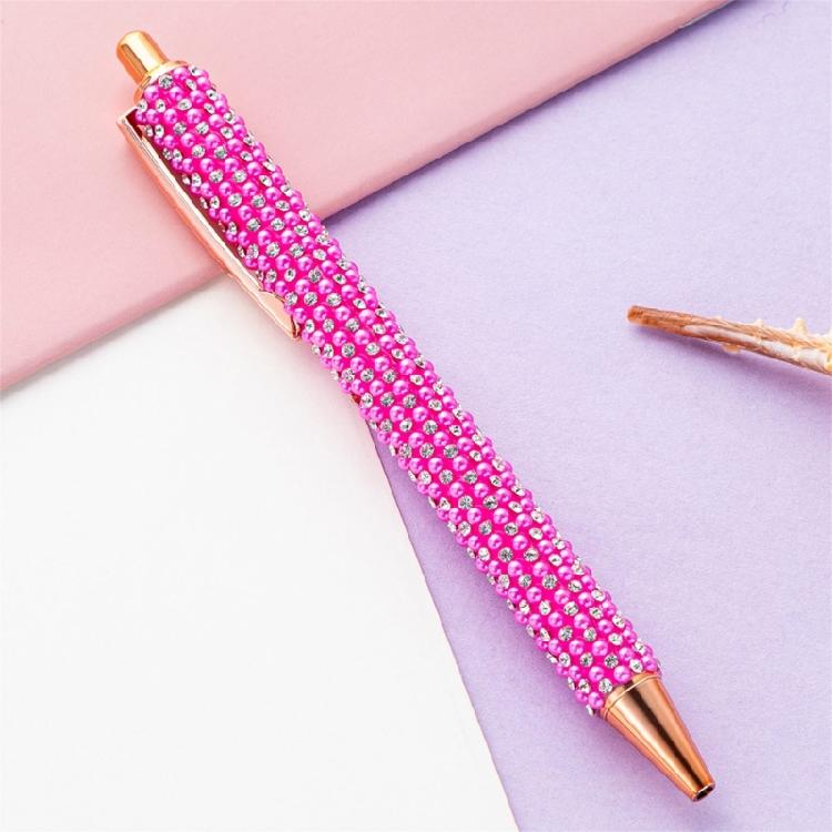 Retractable Ballpoint Pen Business Signature Pen Beads Ballpoint Pen