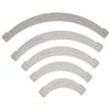 5PCS Router Radius Templates with Removable Jig R100 R150 R200 R250 R300 Plastic Corner Template Set for Woodworking