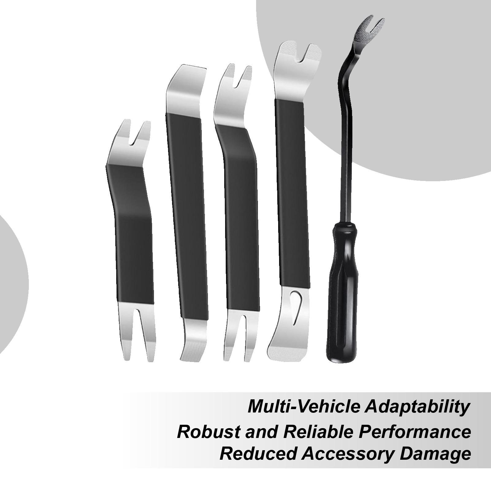 

Car Trim Removal Tool 5 Pieces Heavy Duty No-Scratch Universal Interior Kit Audio Dashboard Remover Pry Tool For Vehicle China Mainland