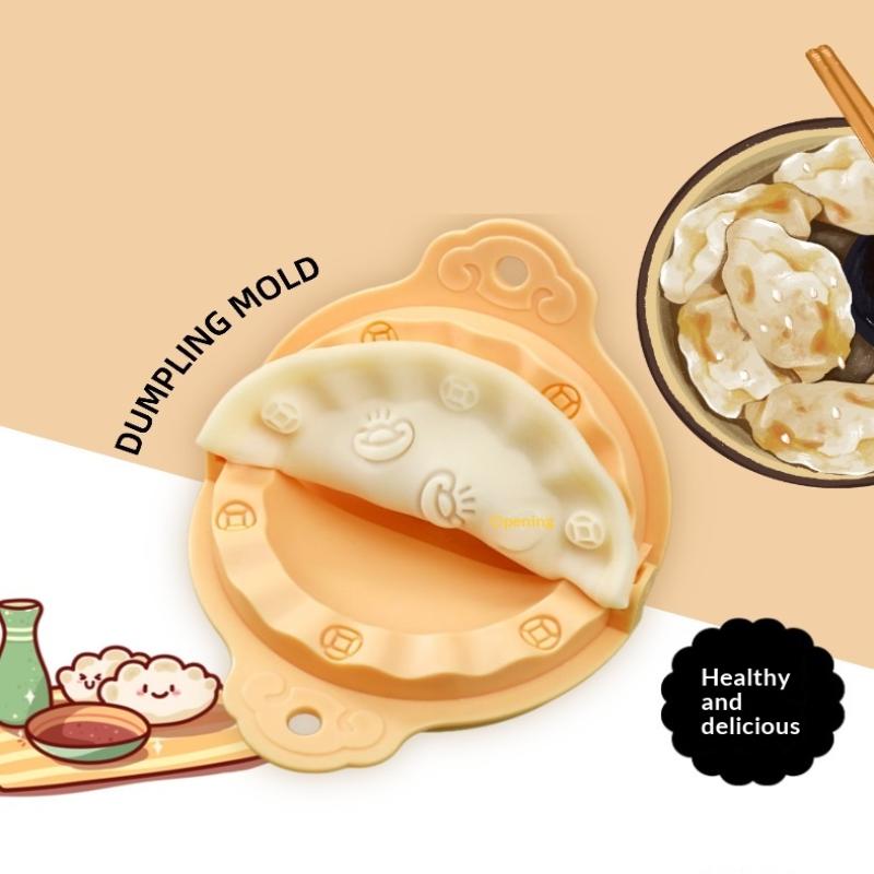 Printed Dumpling Maker Reusable Dumpling Press Mold Animal Flower Shapes Dumpling Maker Machine Safe Empanada Press Mold