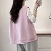 Vest for Women Cotton Autumn Winter Solid Color Vest Oversize Casual Loose-fitting Vest