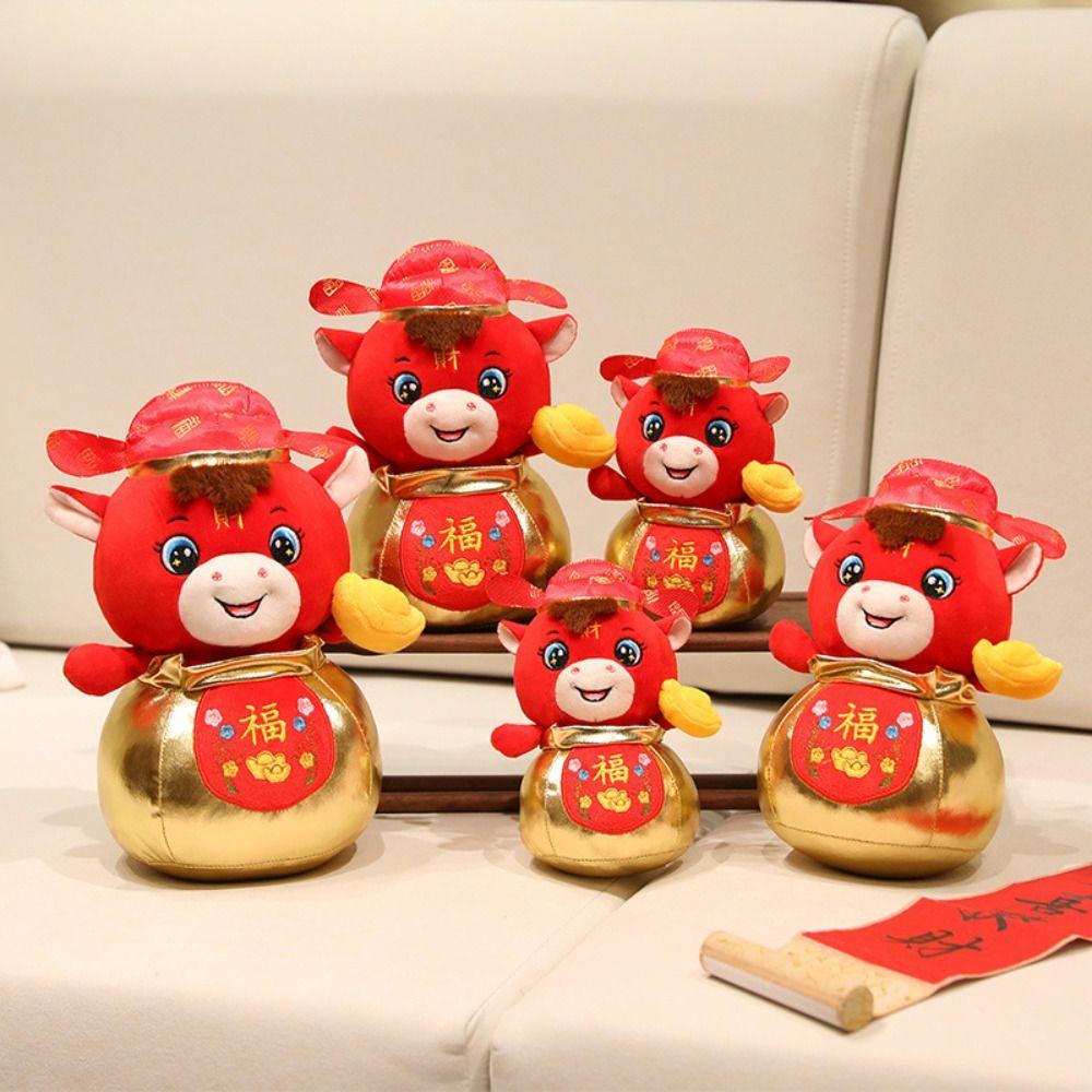 Cartoon Animal Chinese Zodiac Horse Doll Lucky New Year Mascot Horse Stuffed Toys  New Year