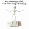 Air Pump Driven Dancing Skeleton Aquarium Bubbler Water Wiggling Skeleton Decor  Halloween Party