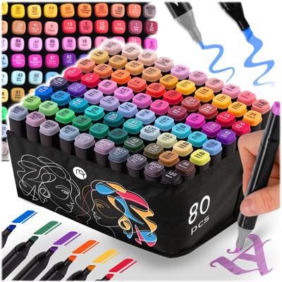 Nukido NK-912 Alcohol Markers with Bag of 80