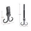 Universal Cart Hook for Bike Wheelchair Shopping Electric Scooter Heavy Duty Swivel Hanger Durable Mobility Aid Accessory