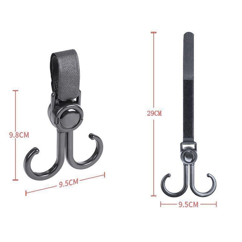 Universal Cart Hook for Bike Wheelchair Shopping Electric Scooter Heavy Duty Swivel Hanger Durable Mobility Aid Accessory