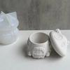 Silicone Mushroom House Silicone Mold With Cover Handmade Craft Epoxy Resin Mold DIY Storage Mold 3D Planter Pot Mold