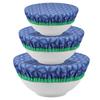 3Pcs Bowl Covers Cotton Cloth Dish Kitchen Fresh-Keeping Elastic Food Wrap Bowl Covers Storage Container Reusable