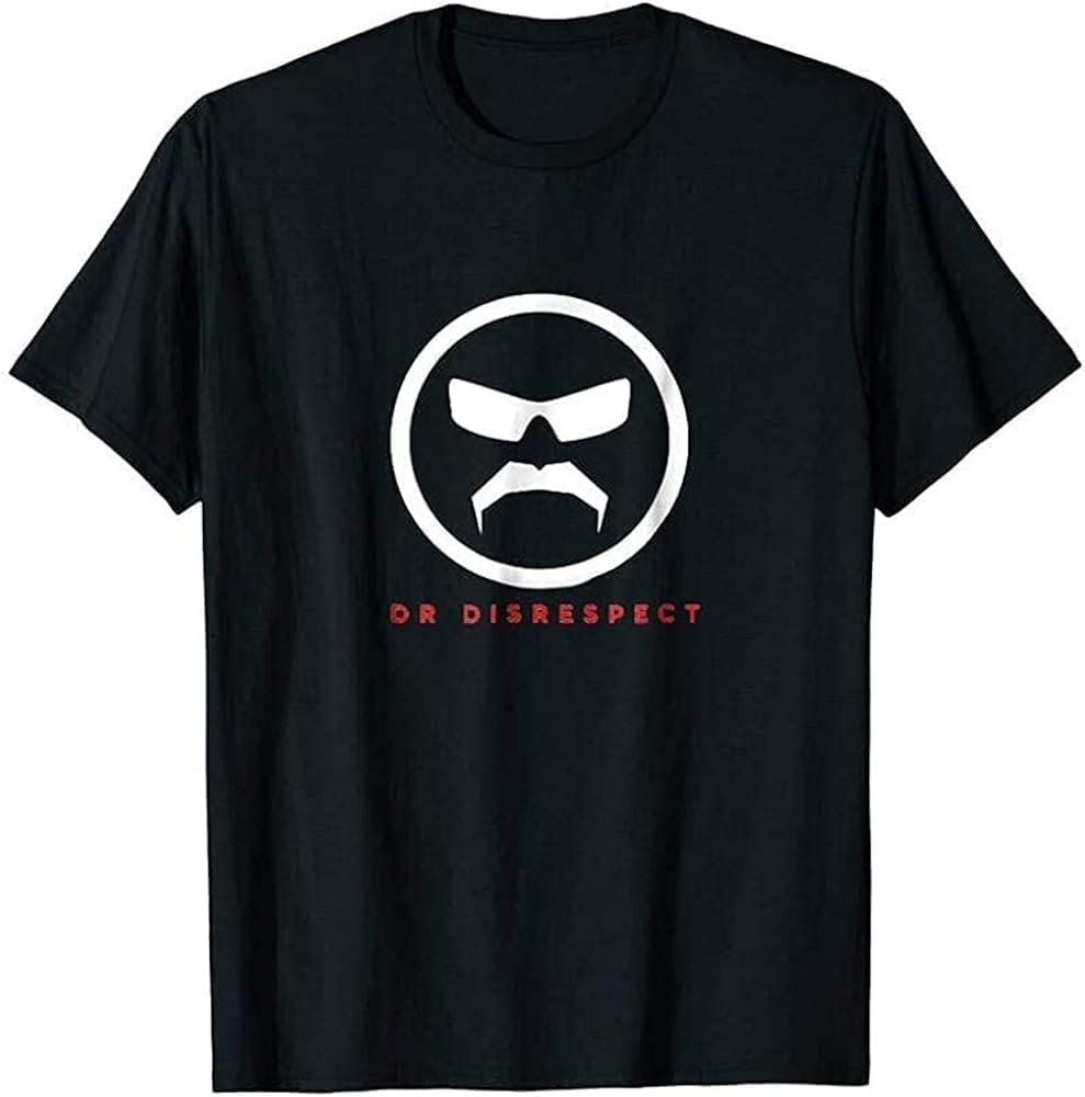 Cotton Men t shirt Dr. Disrespect T Shirt XXL чёрный