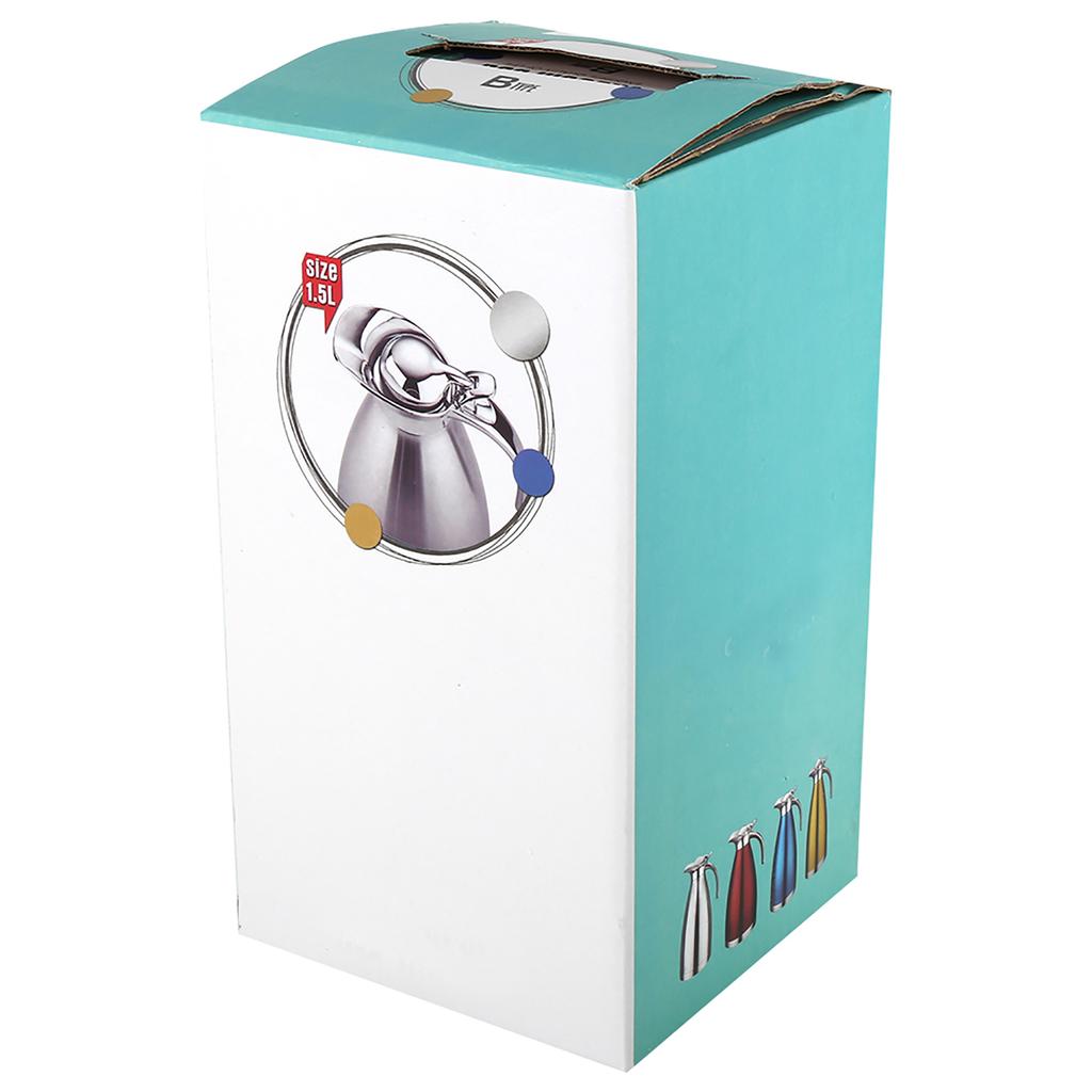 Stainless Steel Coffee Tea Pot Double Wall Vacuum Insulated Thermo Jug Hot Water Bottle