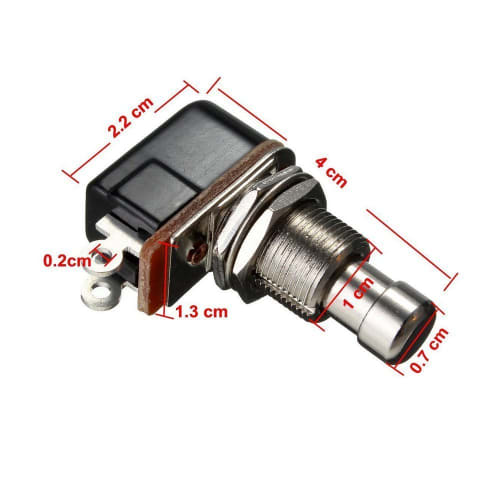 ELEAR 5-Piece Electric Guitar Effect Pedal Box Momentary SPST Button Stomp Foot Switch