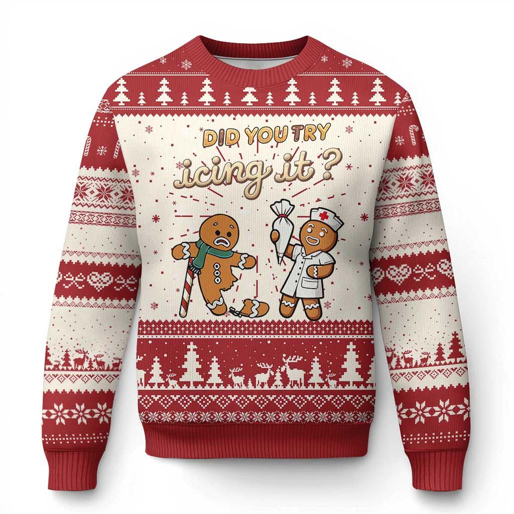 Gingerbread Man Oh Snap Xmas Ugly Christmas Sweater Funny Gingerbread Pattern Sweatshirts Pullover Boys Women Jumper Sweaters