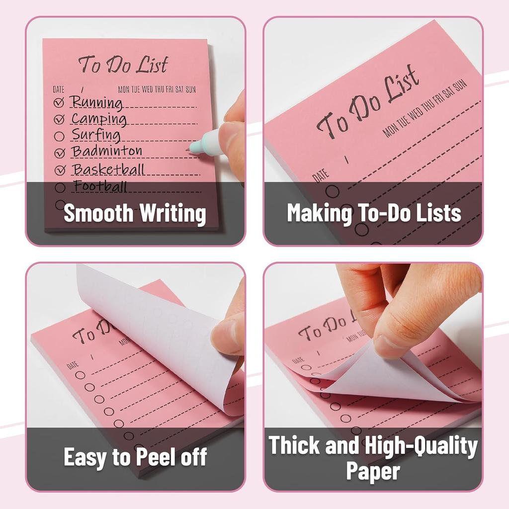 Mr. Pen- to Do List Sticky Notes, 3.5"x3", 9 Pads, 450 Sheets, Stylish Vertical to Do List Notepad, Lined Sticky Notes