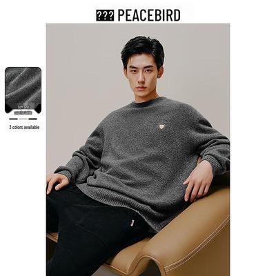 PEACEBIRD Men's Relaxed Fit Knit Sweater