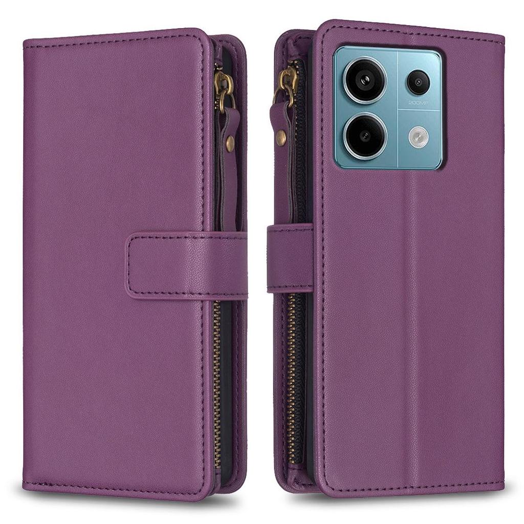 OPPO A98 5G/F23/A1 Zippered Leather Case, Cross-Border Exclusive, Anti-Drop Design