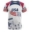 Mens Loose Fit 3D Print Soccer Fan T-Shirt USA Canada Mexico World Cup Support Tee Sportswear
