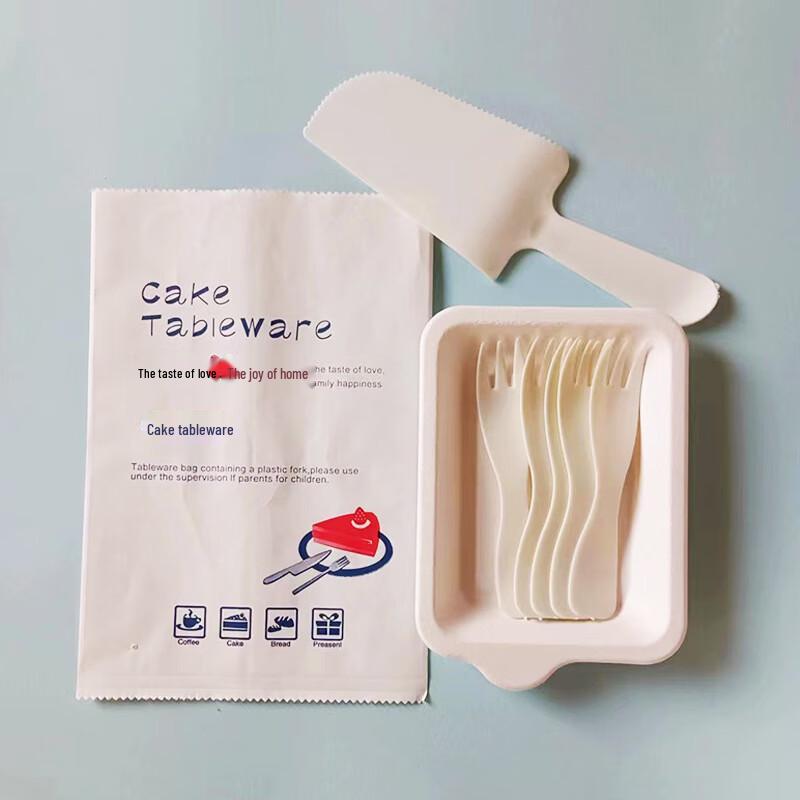 COFLYEE Disposable Cake Serveware Set