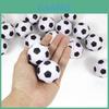 White Mini Toy Soccer Ball For Kids Soft Pu Foam Non-inflatable Solid Sports Ball