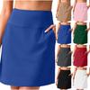 Women's Athletic Skorts Built-in Shorts Versatile  Casual High Waisted Golf Tennis Skirt Shorts