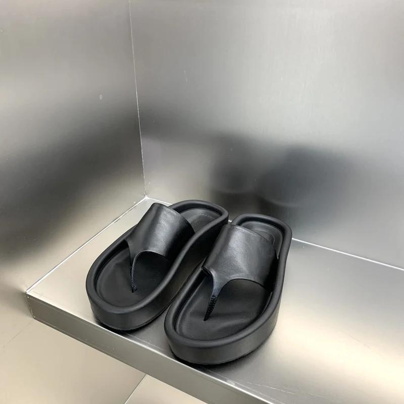 

мода 2024 Лето Женские тапочки с застежкой-молнией Модные элегантные шлепанцы на мягкой подошве Женские повседневные пляжные туфли на платформе Сандалии 40 чёрный