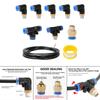 Wastegate and Solenoid Car Accessories for Turbocharged Vehicle Durable Blue