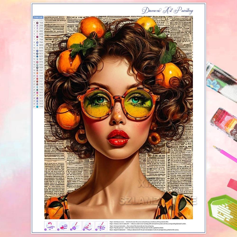 5D DIY New Diamond Painting Women Flowers Butterflies Full Square Round Diamond Mosaic Embroidery Kit Rhinestone Home Art Decor