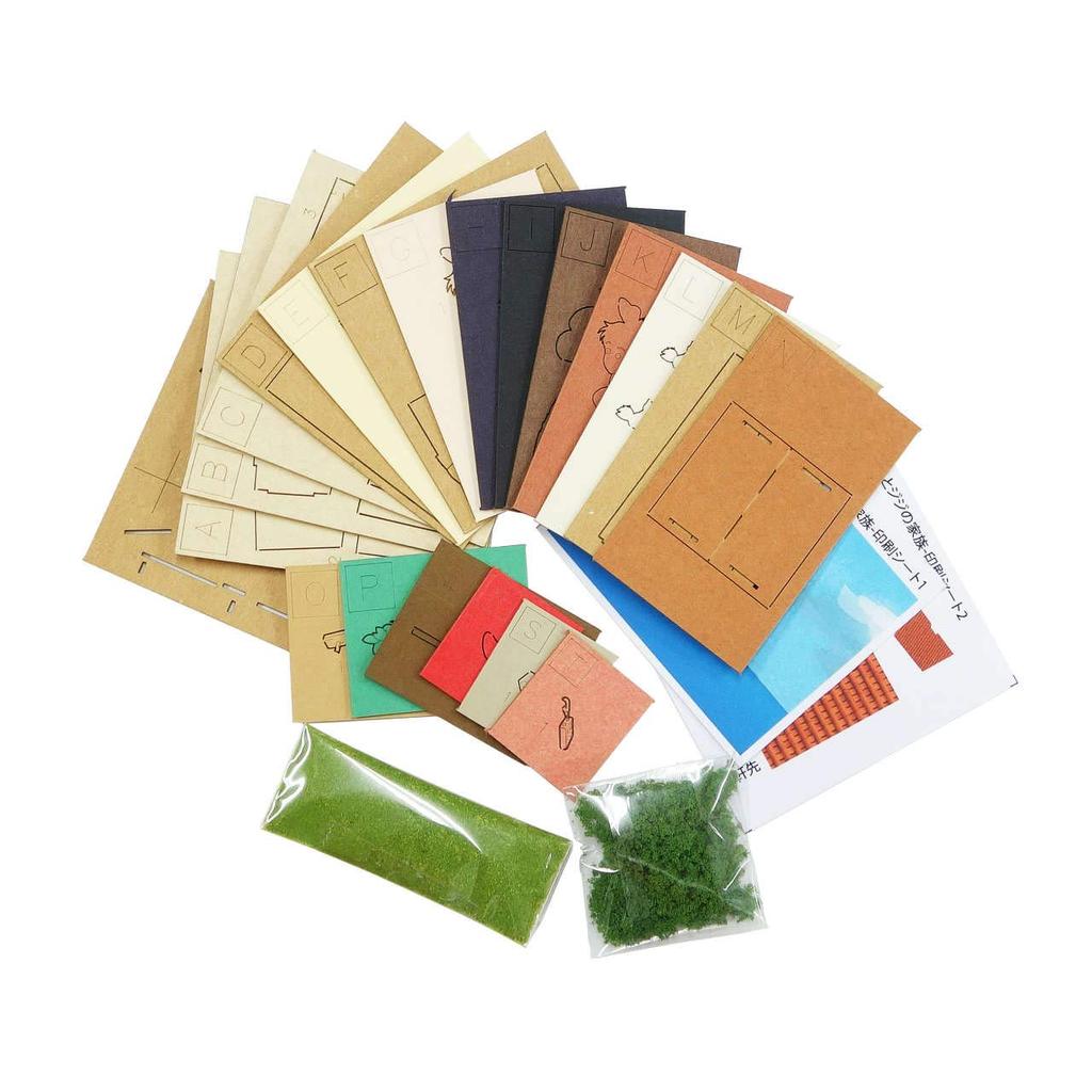 Sankei Studio Ghibli Mini Delivery Service Kiki and Family Paper Craft Kiki's Jiji's MP07-125