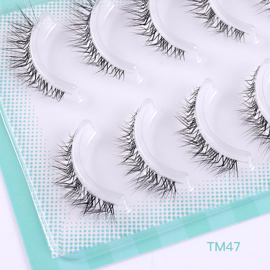 Transparent Terrier 5 Packs L-Shaped False Eyelashes Natural Comic Barbie Eyelashes Little Demon Eyelashes