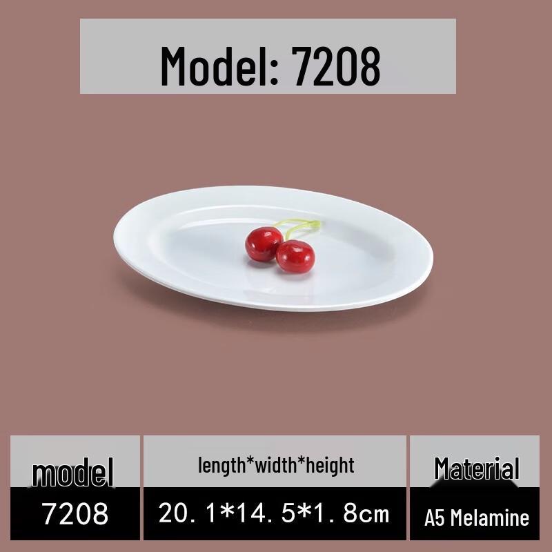 

AVADEN Melamine Imitation Porcelain Snack Plates