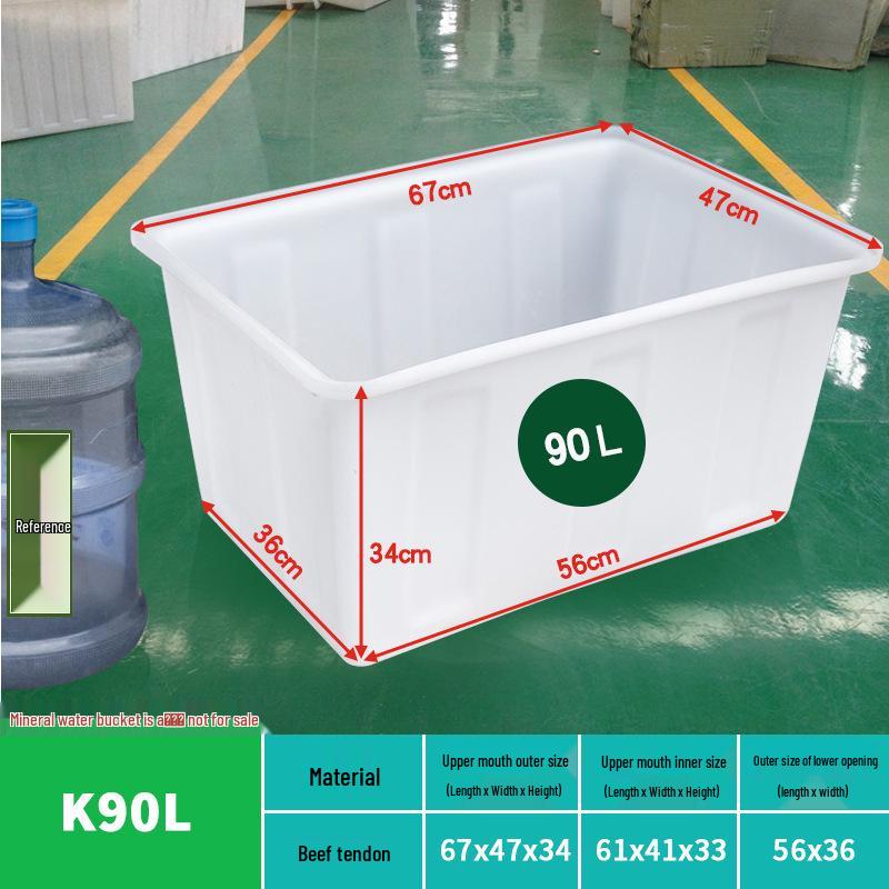 Tanque de Agua de Plástico Grueso Rectangular Grande para Piscicultura, Acuicultura y Almacenamiento