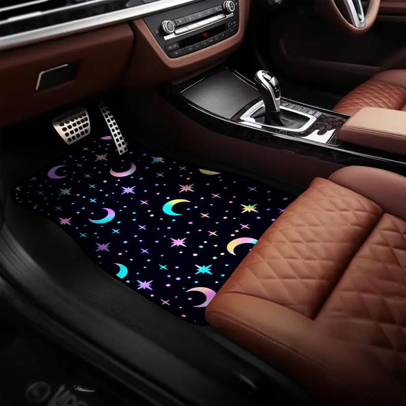 A Set Of Four Luxury Car Floor Mats, Suitable For All Seasons, Odorless, Easy To Clean, Designed For Vehicle Interior Care, Comp