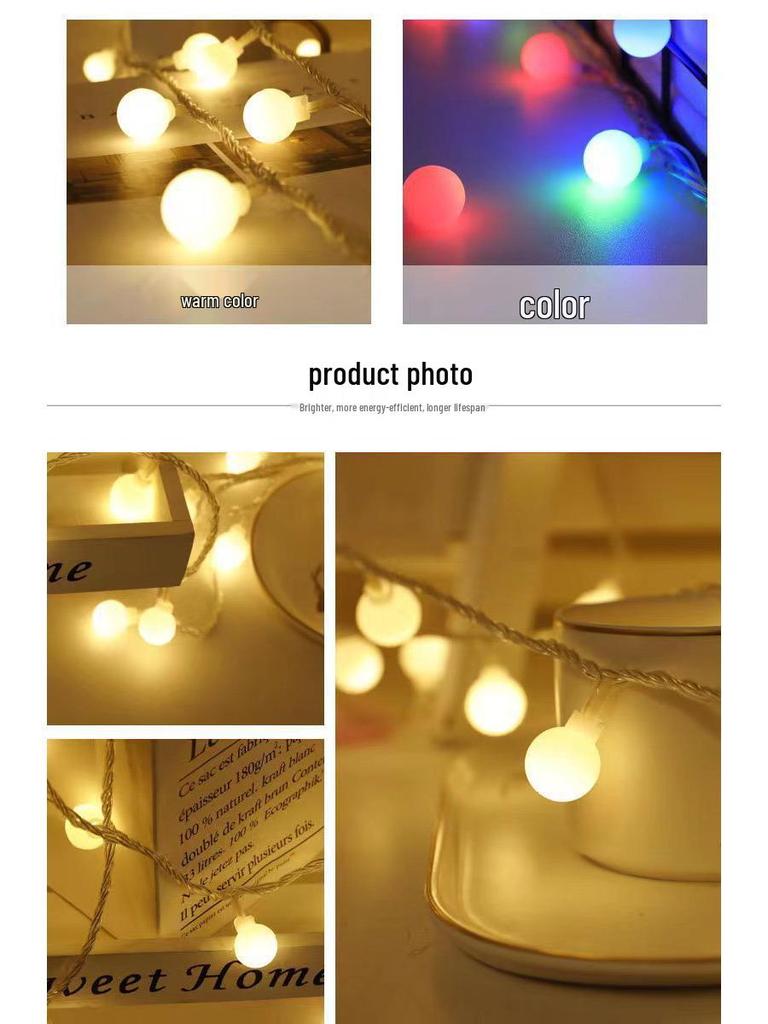 LED Fairy String Lights - Outdoor Christmas & Festive Décor Battery-Powered