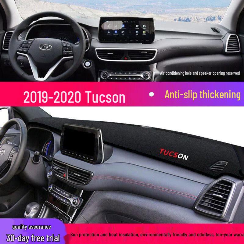 Hyundai Tucson Dashboard Anti-Glare Sunshade Pad - Interior Heat Insulation & Sun Protection 