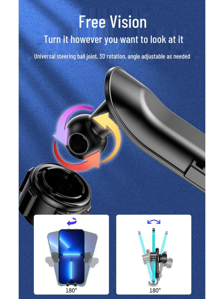 Shun Wang Car Air Vent Phone Holder with Extended Hook for Universal Navigation Support