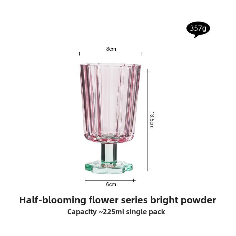 

Vintage Colored Glass Cocktail Ice Cream Cup High Value Home Drinkware 201-300ml