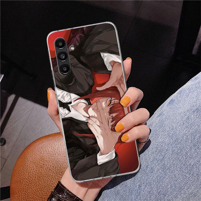 C-Chainsaw Mans Makima Phone Case For Samsung Galaxy A17 A16 A15 A14 A13 A57 A56 A55 A54 A53 A37 A36 A35 A34 A33 A26 A25 A24 A23